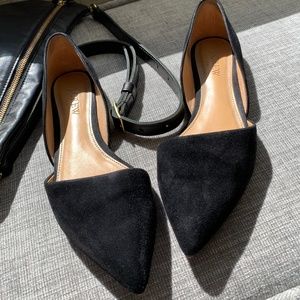 J. Crew Zoe Suede D'orsay Flats 6.5